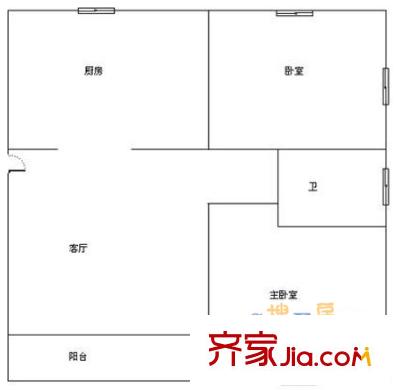 良渚文化村白鷺郡北戶(hù)型圖2室 戶(hù)型圖 2室1廳1衛(wèi)1廚