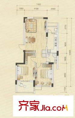 丁橋景園南苑戶型圖3室 戶型圖 3室1廳1衛(wèi)1廚