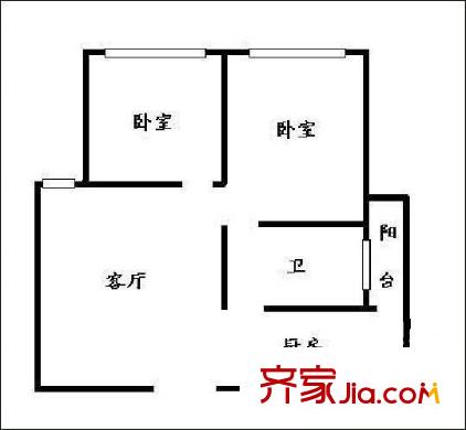 龍禧大酒店戶型圖1室 1廳 1衛(wèi) 　   48平方米 