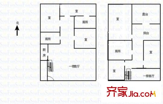 廣利普金家園 5室 戶型圖