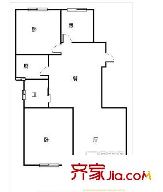 長(zhǎng)睦鄰里人家戶型圖3室 戶型圖 3室2廳1衛(wèi)1廚