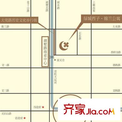 錦蘭公寓交通圖區(qū)位圖