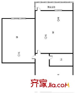 觀音塘小區(qū)戶型圖2室 戶型圖 2室1衛(wèi)1廚