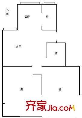 慶隆苑戶型圖2室 戶型圖 2室2廳1衛(wèi)1廚