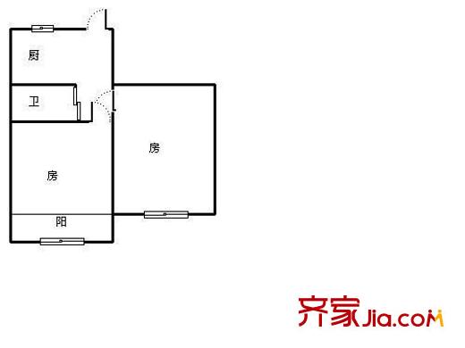 采荷新村戶型圖2室 戶型圖 2室1衛(wèi)1廚