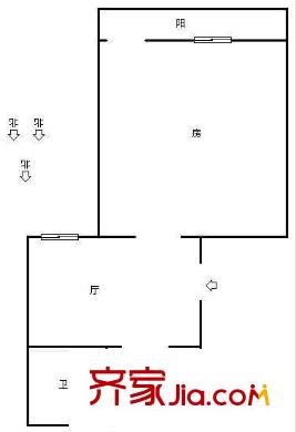 采荷新村戶型圖1室 戶型圖 1室1廳1衛(wèi)1廚