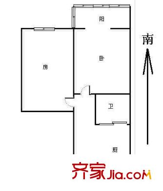 采荷新村戶型圖2室 戶型圖 2室1衛(wèi)1廚