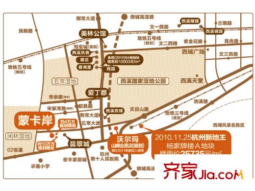 蒙卡岸交通圖區(qū)位圖