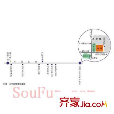 東海未名園交通圖