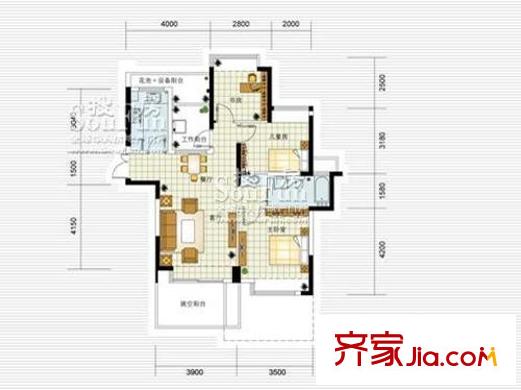 天陽上河 戶型圖