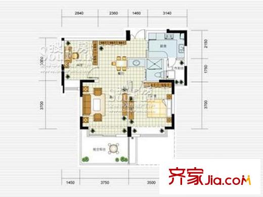 天陽上河 戶型圖