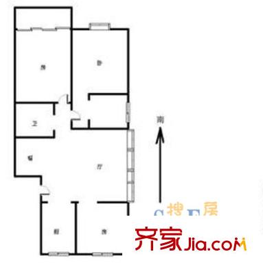 南肖埠御景苑戶型圖3室 戶型圖 3室2廳1衛(wèi)1廚