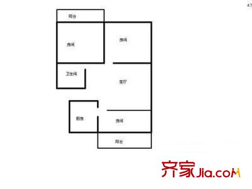 萬家花園欣和苑戶型圖3室 戶型圖 3室2廳1衛(wèi)1廚