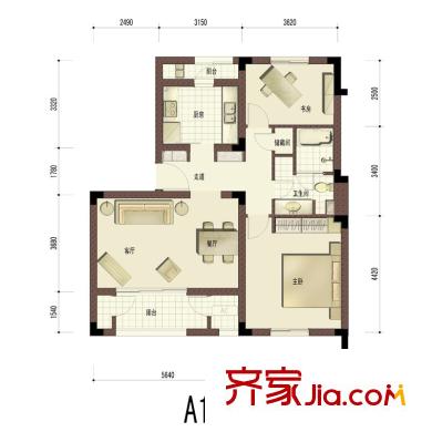 良渚文化村白鷺郡東戶型圖2室 戶型圖 2室2廳1衛(wèi)1廚