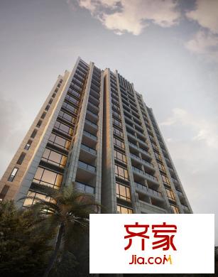 名城公館外景圖單體建筑外立面效果圖