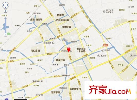 潤達(dá)花園交通圖 