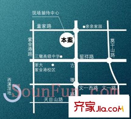 蘭韻天城交通圖