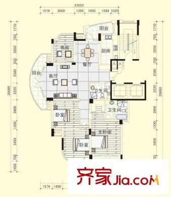 風(fēng)華苑戶型圖戶型圖 4室2廳2衛(wèi)1廚