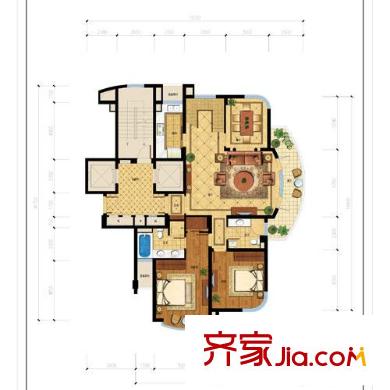 錦蘭公寓戶型圖5室 戶型圖 5室2廳4衛(wèi)1廚