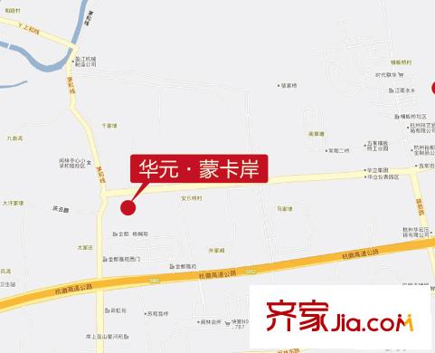 蒙卡岸交通圖