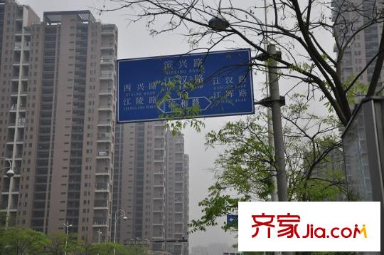 望江南配套圖附近的路牌