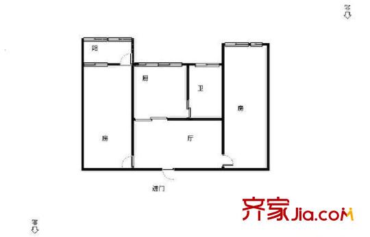 景芳四區(qū)戶型圖2室 戶型圖 2室1廳1衛(wèi)1廚