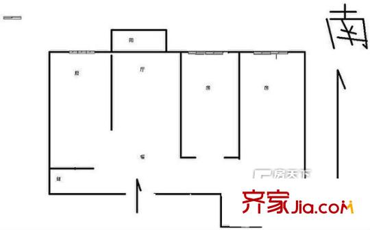 丁橋蘭苑戶型圖2室 戶型圖 2室2廳1衛(wèi)1廚