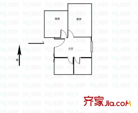 九蓮新村 2室 戶型圖