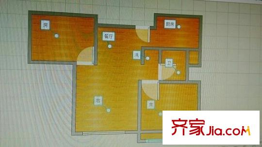 天陽上河 2室 戶型圖