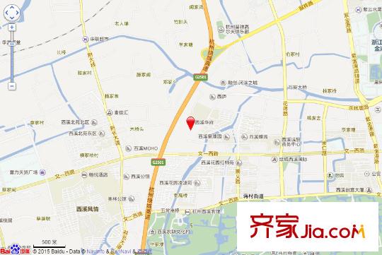 西溪華府交通圖
