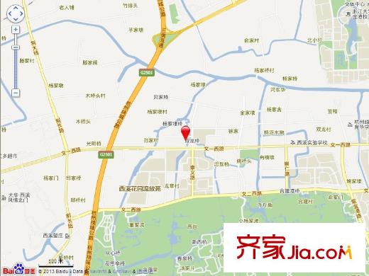 西溪華府交通圖電子地圖