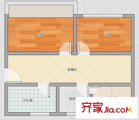 米市巷小區(qū) 3室 戶型圖