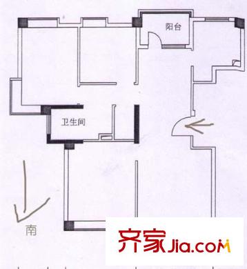 三華天運戶型圖3室 戶型圖 3室2廳1衛(wèi)1廚