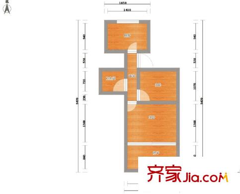 皮市巷 1室 戶(hù)型圖
