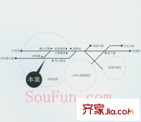 華盛星洲翠谷交通圖