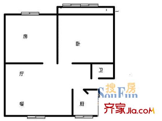 三里新城桂苑戶型圖2室 戶型圖 2室2廳1衛(wèi)1廚