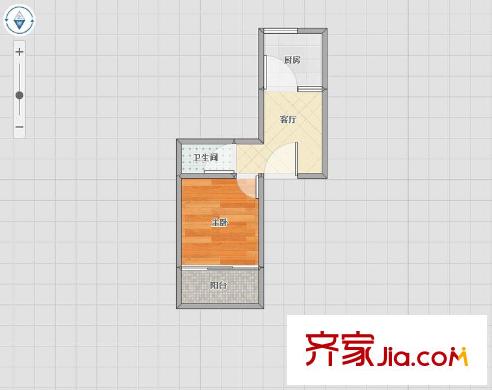 機(jī)神新村 1室 戶(hù)型圖