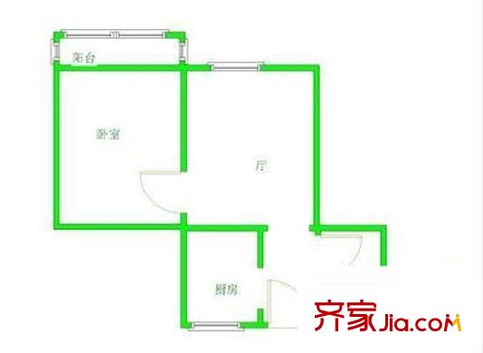 機(jī)神新村戶(hù)型圖1室 戶(hù)型圖 1室1廳1衛(wèi)1廚