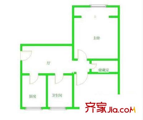機(jī)神新村戶(hù)型圖2室 戶(hù)型圖 2室1廳1衛(wèi)1廚