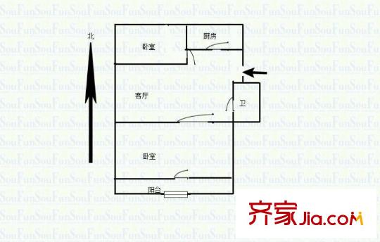 機(jī)神新村 2室 戶(hù)型圖