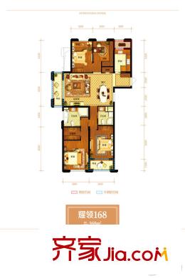 宋都晨光國際168方四室二廳二衛(wèi) 4室2廳2衛(wèi)1廚