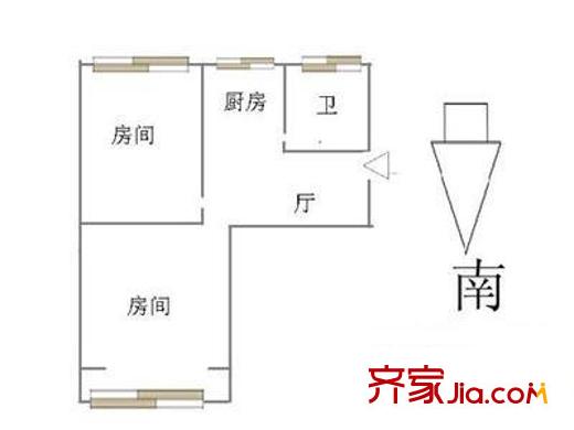 景芳四區(qū)戶型圖2室 戶型圖 2室1廳1衛(wèi)1廚