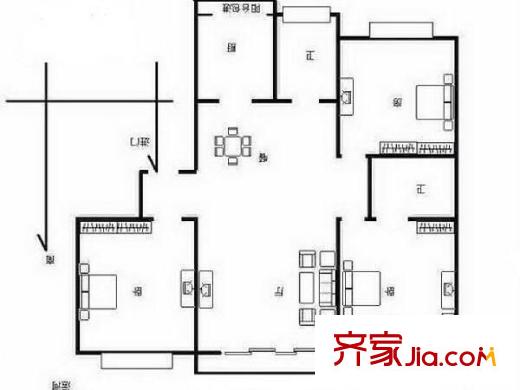 三華天運(yùn) 3室 戶型圖