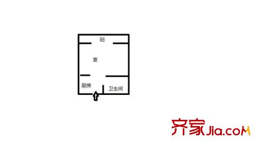 黃龍雅苑 1室 戶型圖