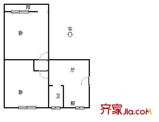 黃龍雅苑戶型圖2室 戶型圖 2室1廳1衛(wèi)1廚