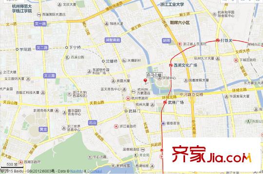 白馬公寓交通圖