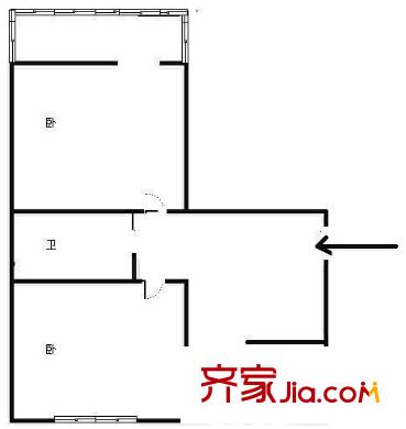 九蓮新村 2室 戶型圖