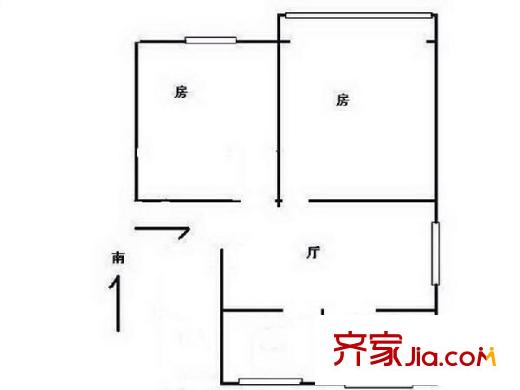 九蓮新村 2室 戶型圖