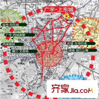 廣宇上東城區(qū)位圖