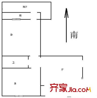 采荷玉荷戶型圖2室 戶型圖 2室1廳1衛(wèi)1廚